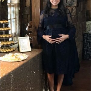 Motherhood maternity lace dress